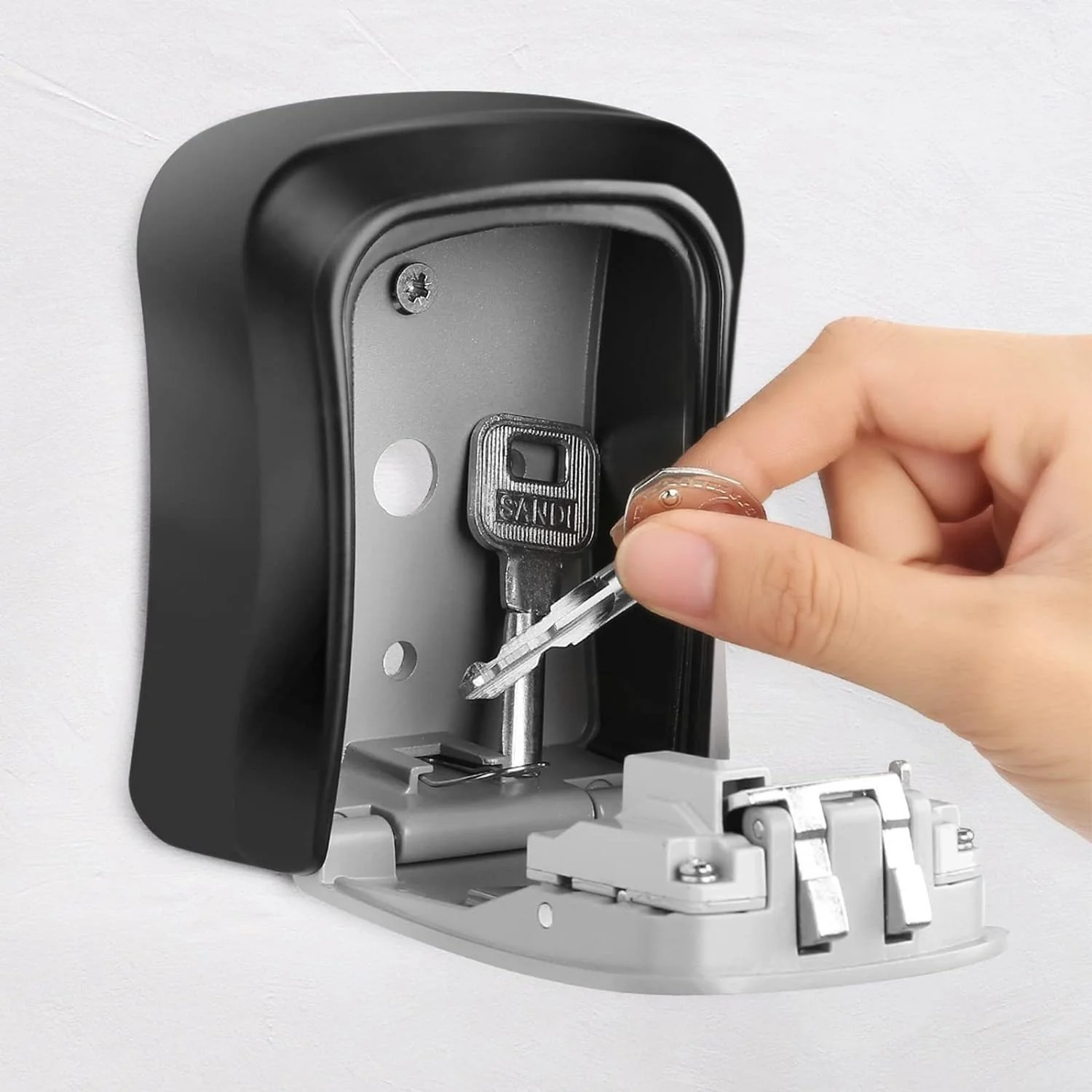 Weatherproof Wall-mounted Key Lock Box Safe - Image 4