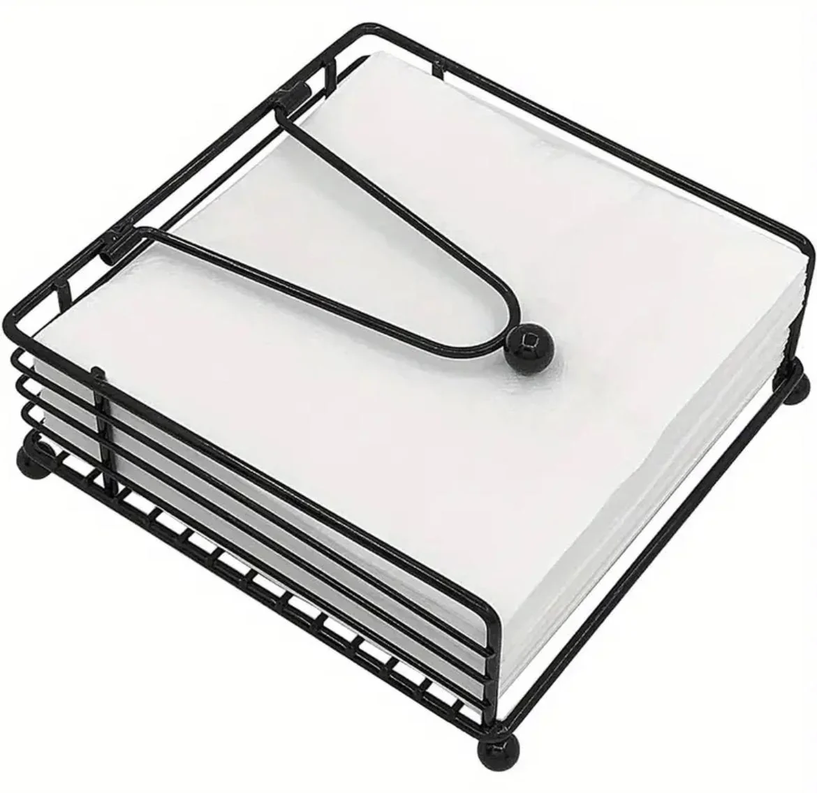 Weighted-Arm Metal Napkin Holder (Classic Tabletop Dispenser) - Image 4