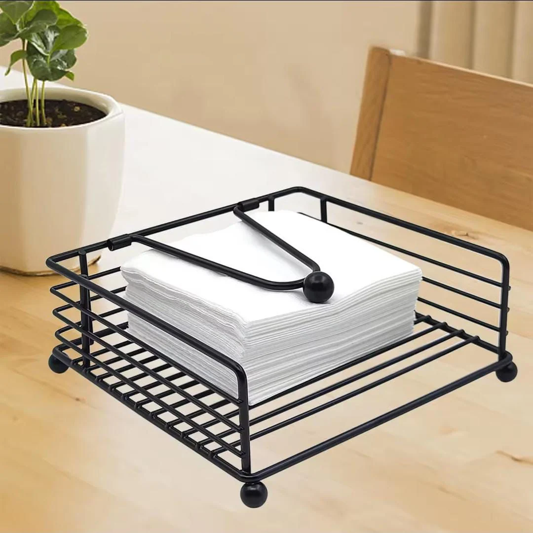 Weighted-Arm Metal Napkin Holder (Classic Tabletop Dispenser) - Image 5