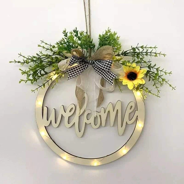 Welcome/hello sign wreath - Image 2