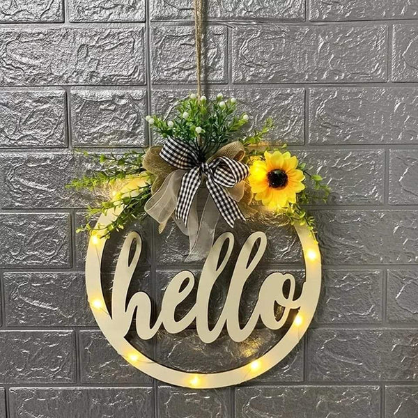 Welcome/hello sign wreath - Image 4