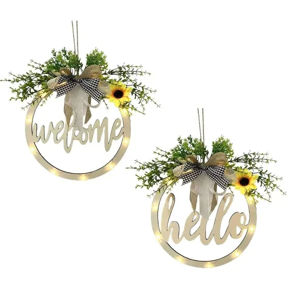 Welcome/hello sign wreath - Image 5