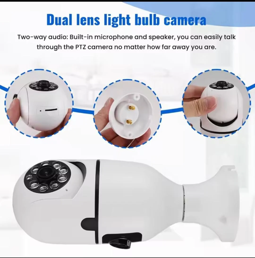 WiFi Smart Camera Dual Lens Camera Bulb. - Image 3