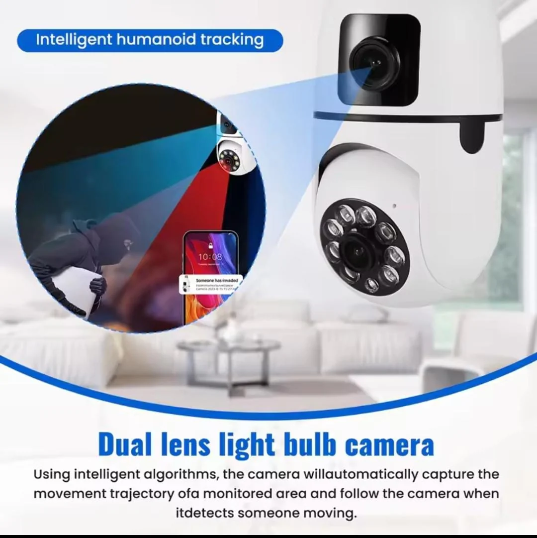 WiFi Smart Camera Dual Lens Camera Bulb. - Image 4