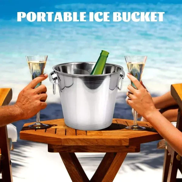 Wine Bucket with two rib & Ring Handle - Image 2