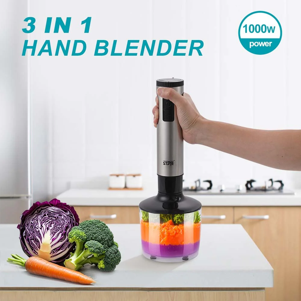 Winning Star 4-in-1 Electric Hand Mixer & Blender 220V | Egg Whisk Kitchen Hand Blender - Image 5