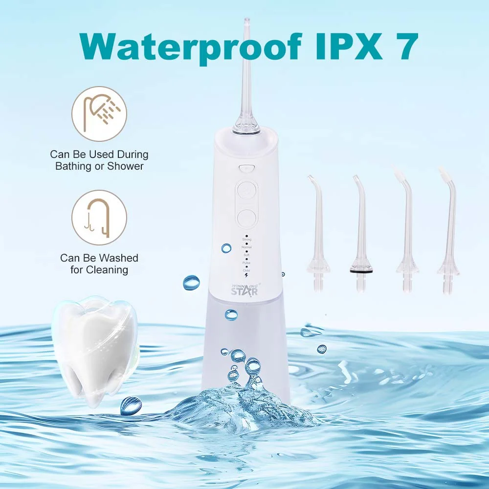 Winning Star IPX7 Waterproof Rechargeable Dental Water Flosser | Electric Oral Irrigator - Image 4