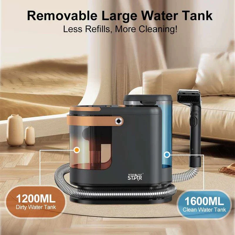 Winning Star ST-4605 Wet & Dry Spot Cleaner Kenya | 500W Carpet & Upholstery Cleaning Machine, 15kPa Suction, Self-Cleaning, Dual Tank Spot Cleaner, Car & Home Stain Remover, Fabric & Tile Cleaner Kenya - Image 5