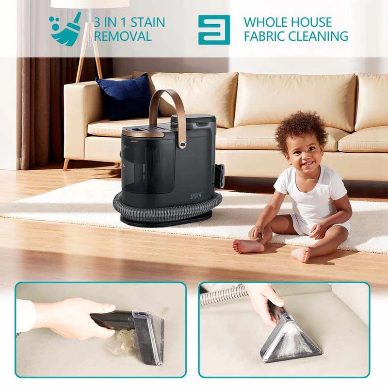 Winning Star ST-4605 Wet & Dry Spot Cleaner Kenya | 500W Carpet & Upholstery Cleaning Machine, 15kPa Suction, Self-Cleaning, Dual Tank Spot Cleaner, Car & Home Stain Remover, Fabric & Tile Cleaner Kenya - Image 6