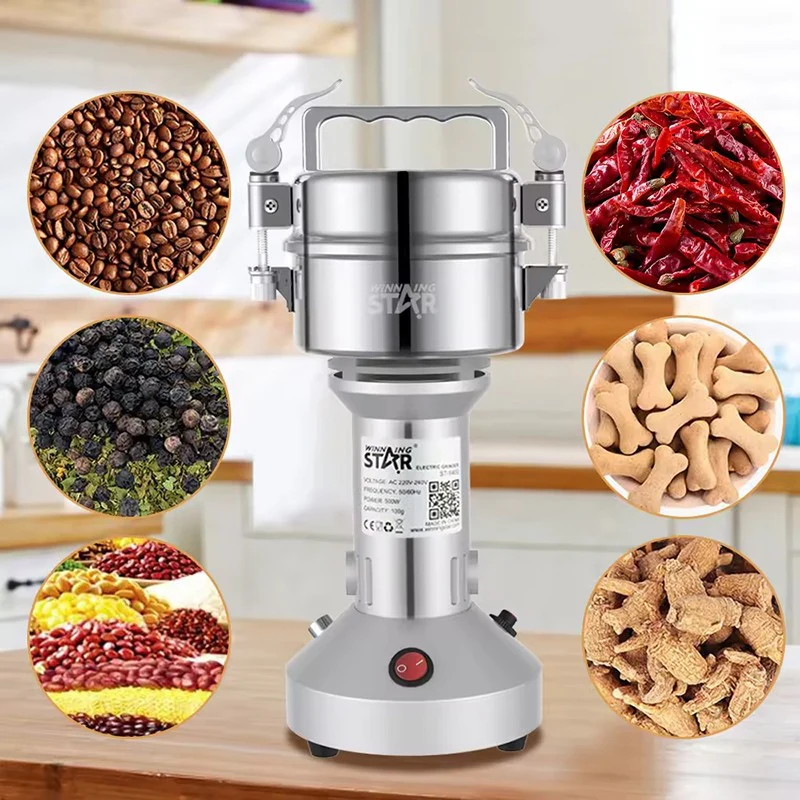 Winning Star Stainless Steel Coffee & Spice Grinder 500W | 200g Electric Grinder (ST-9400) - Image 2