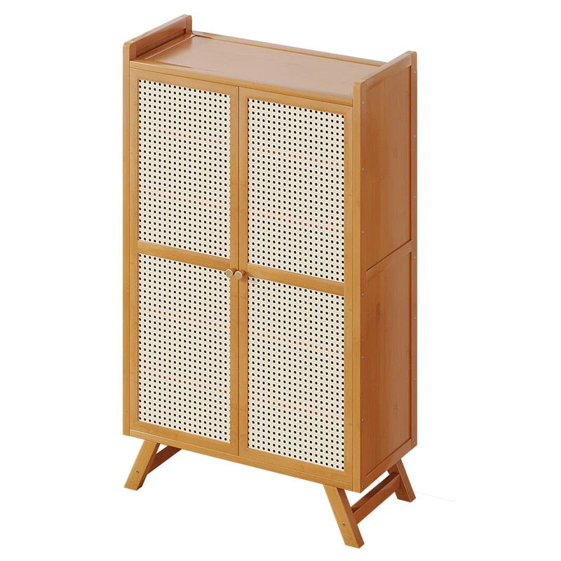 Wooden bamboo shoe rack / storage cabinet - Image 4