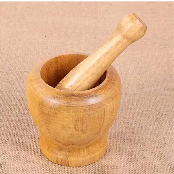 Wooden motor and pestle - Image 4