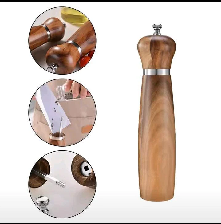 Wooden portable spice // pepper grinder - Image 2