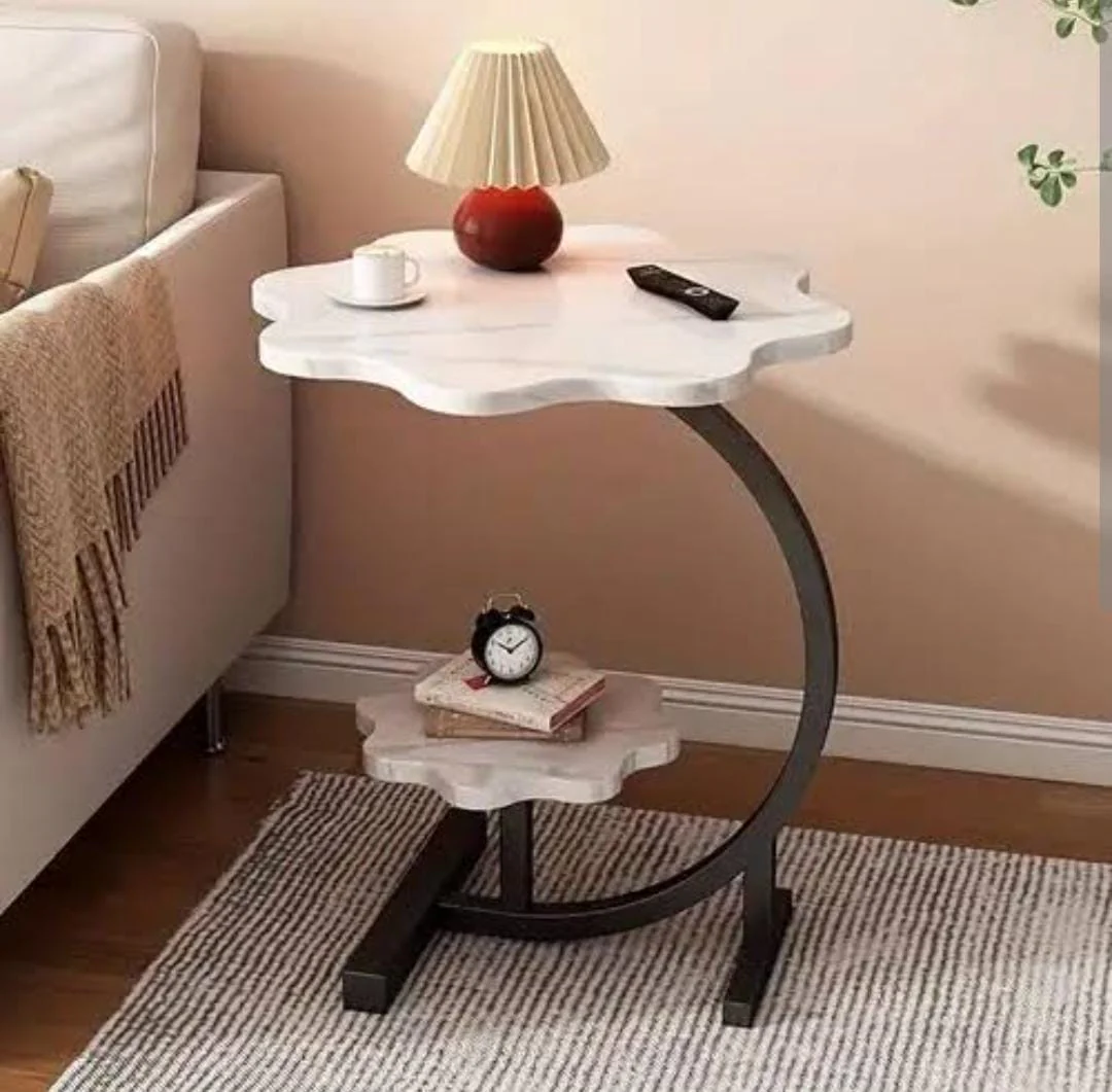 Wooden wavy top bottom metallic crescent frame - Image 4