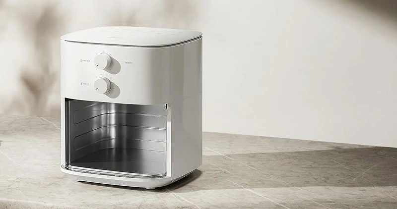Xiaomi Air Fryer Essential 6L, Smart Air Fryer with App Control, OLED Touch Display, 360° Hot Air Circulation, Non-Stick Dishwasher Safe Basket, Low Noise, Auto Shut-Off, 40°C–200°C, UK Plug, Cooks for 5–6 People - Image 4