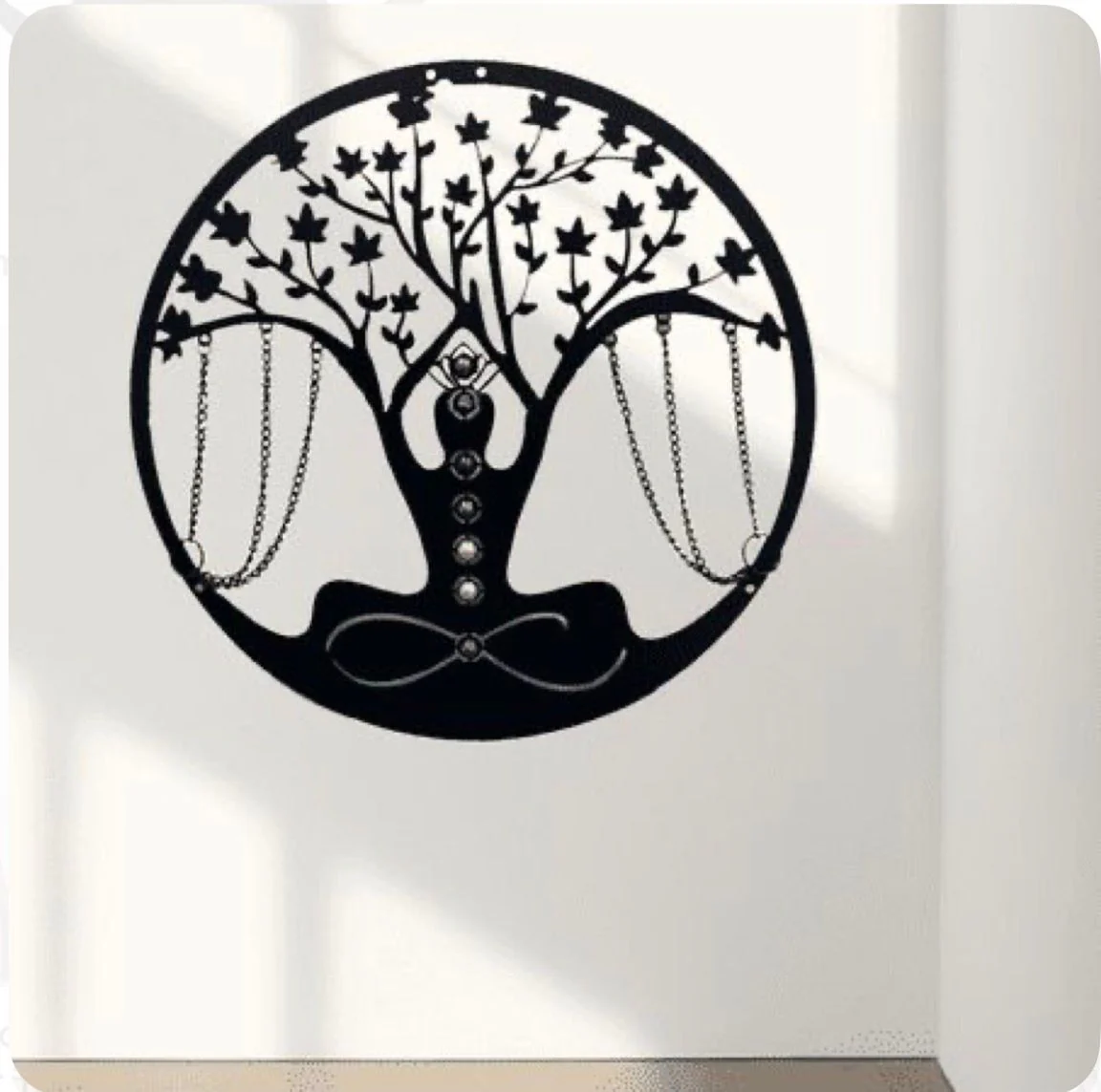 Yoga Meditation European Handmade Metal Wall Decor - Image 3